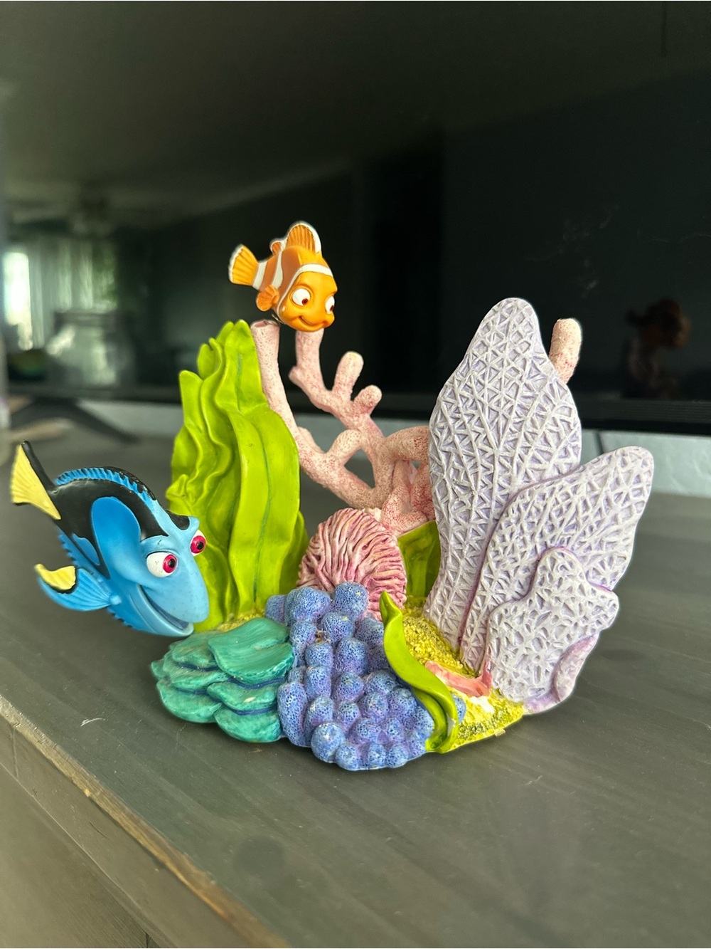 Disney Finding Nemo & Dory Aquarium Reef Ornament in Blue, Orange, Purple, Green